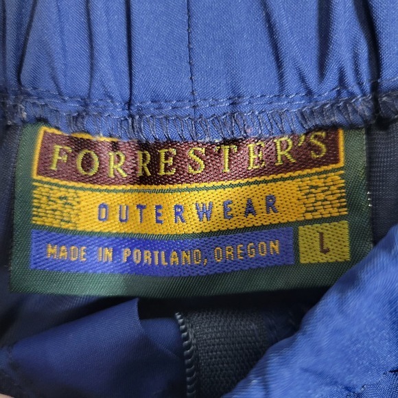 Forrester's‎ Outerwear Gore-Tex Wind Pants-Blue-LG - Picture 4 of 6